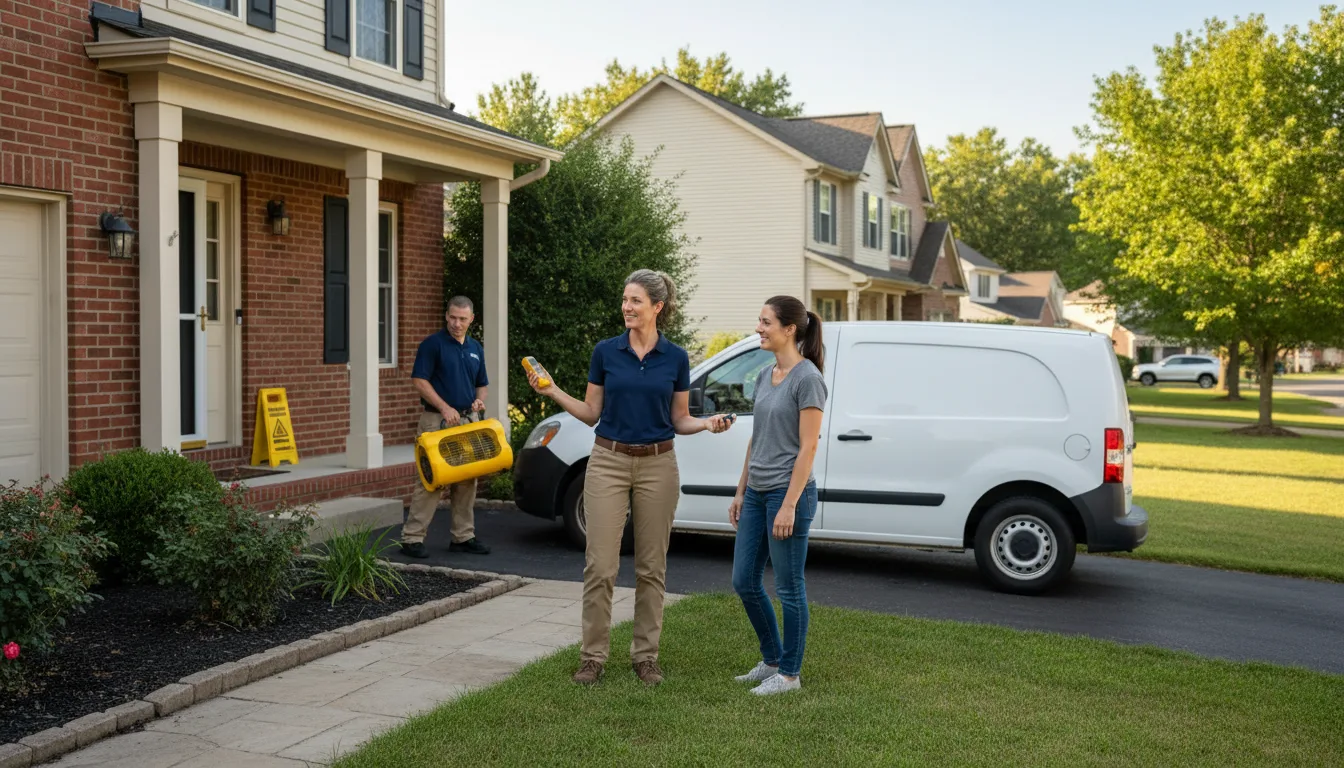Residential water damage restoration in Hickory, NC